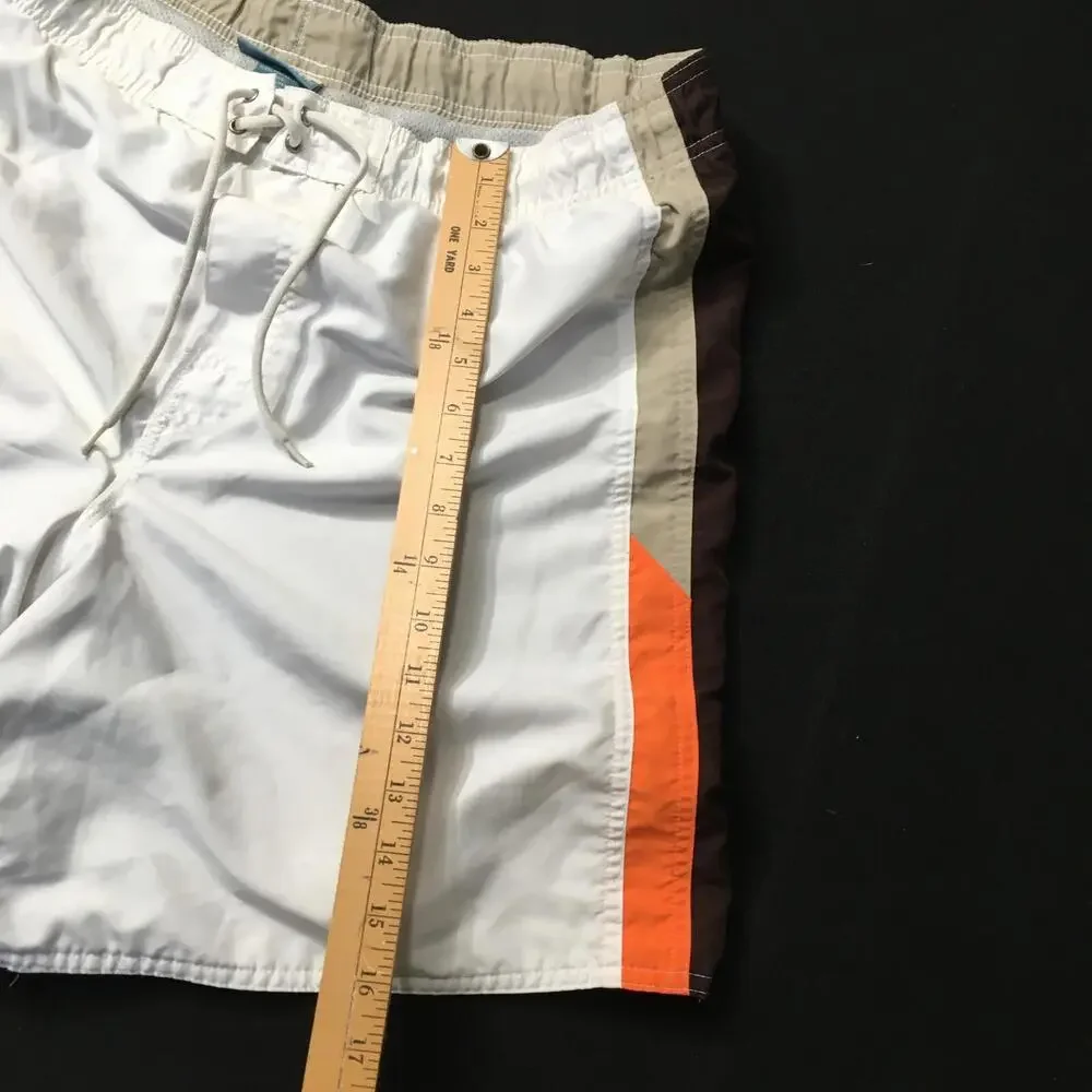 Breakwater Swim Trunks Shorts Mens tri  Pattern Mesh Lining Vintage large - Picture 2 of 7